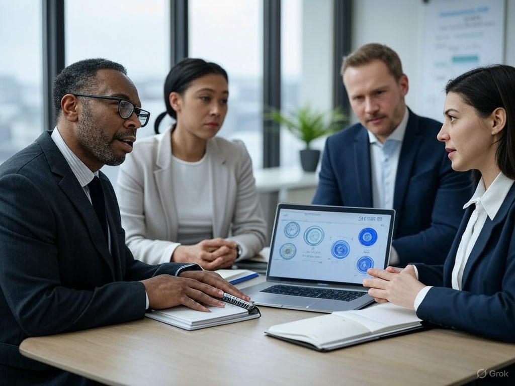 professional business website on a laptop screen